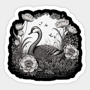 Beautiful Swan Sticker